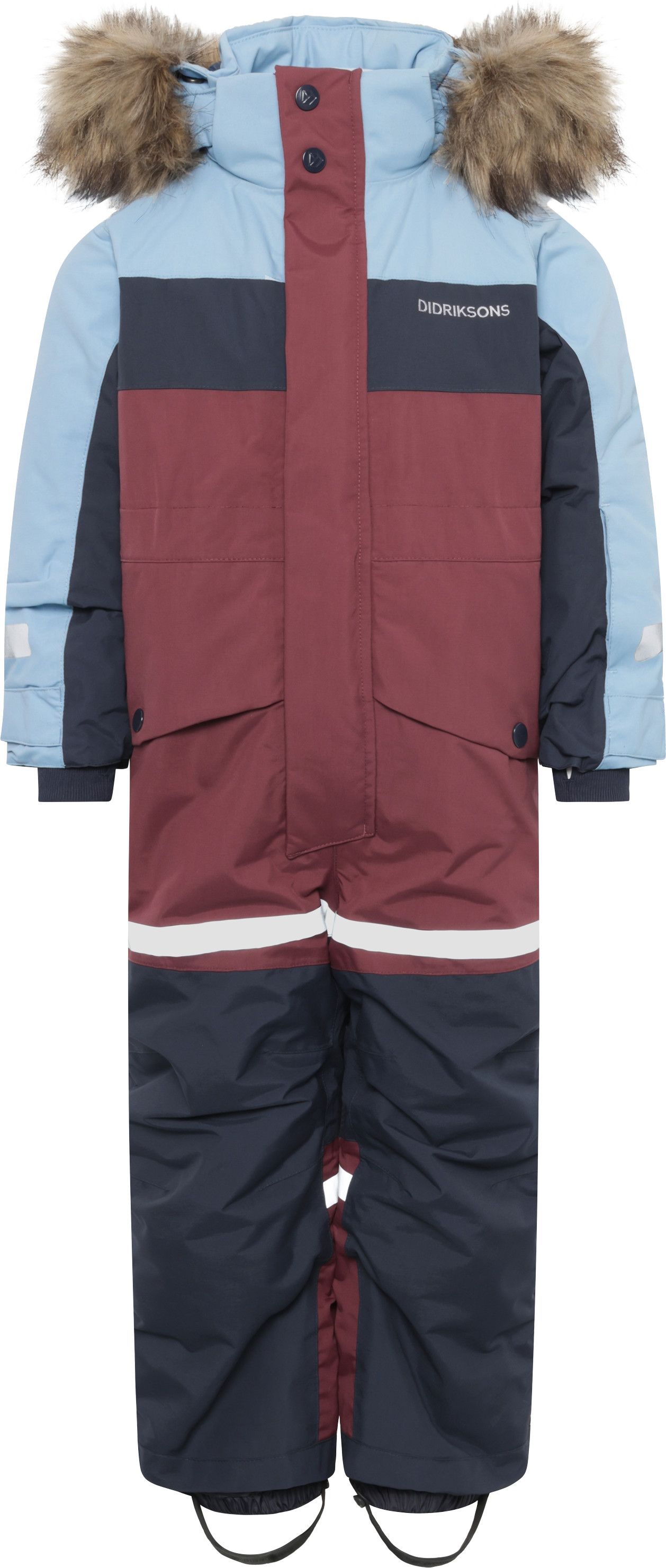 Didriksons Kids' Bjärven Coverall 4 Anemon Red