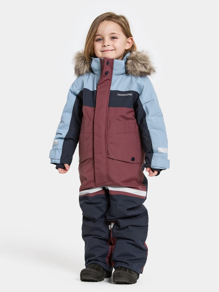Didriksons Kids' Bjärven Coverall 4 Anemon Red Didriksons