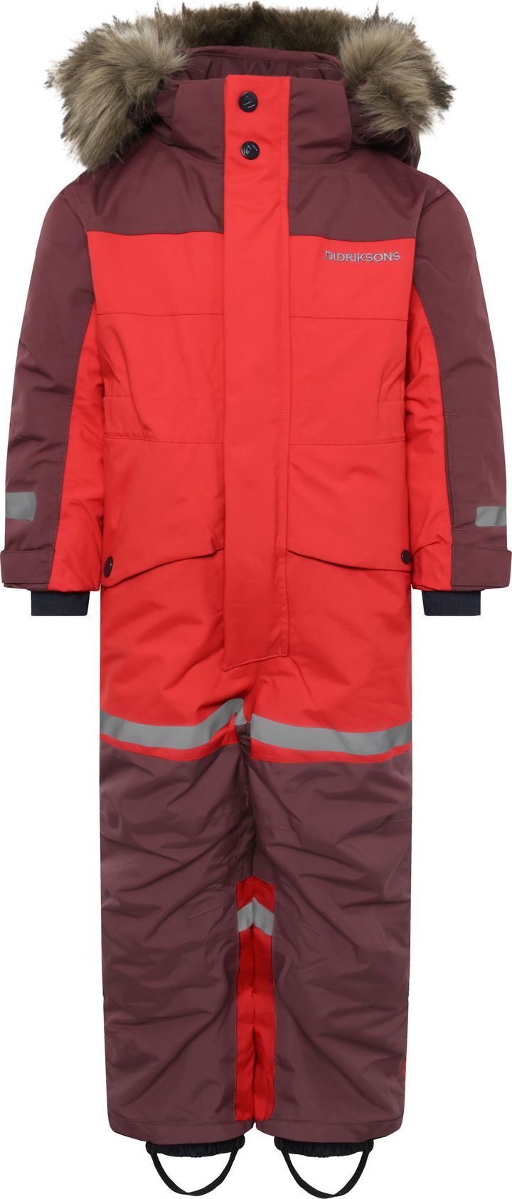 Didriksons Kids' Bjärven Coverall 4 Pomme Red Didriksons