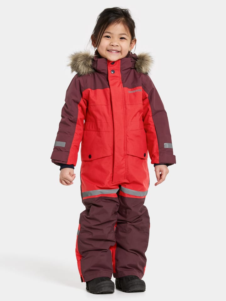 Didriksons Kids' Bjärven Coverall 4 Pomme Red Didriksons