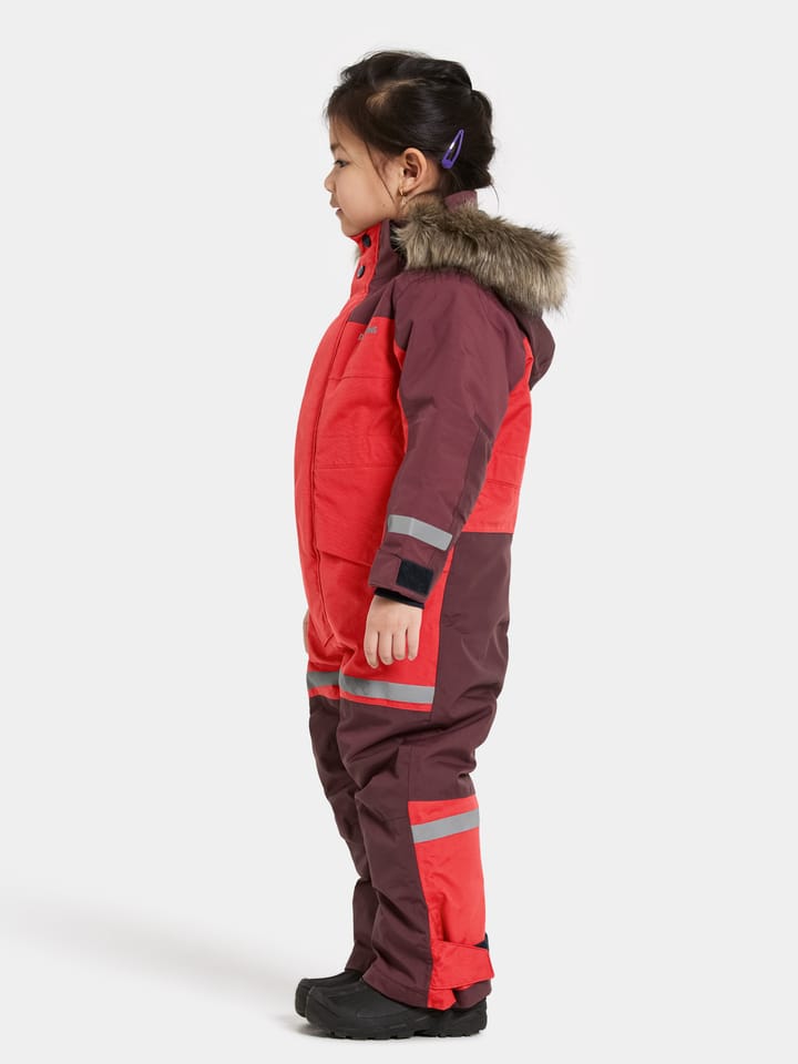 Didriksons Kids' Bjärven Coverall 4 Pomme Red Didriksons