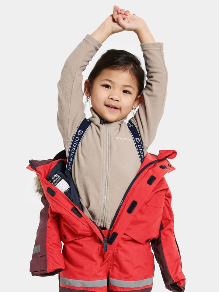 Didriksons Kids' Bjärven Coverall 4 Pomme Red Didriksons