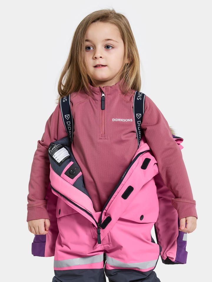 Didriksons Kids' Bjärven Coverall 4 Sweet Pink Didriksons