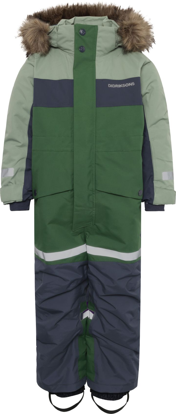Didriksons Kids' Bjärven Coverall 4 Light Moss Didriksons