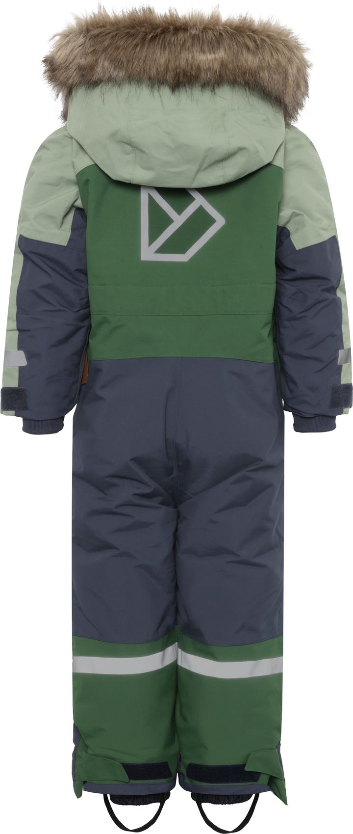 Didriksons Kids' Bjärven Coverall 4 Light Moss Didriksons