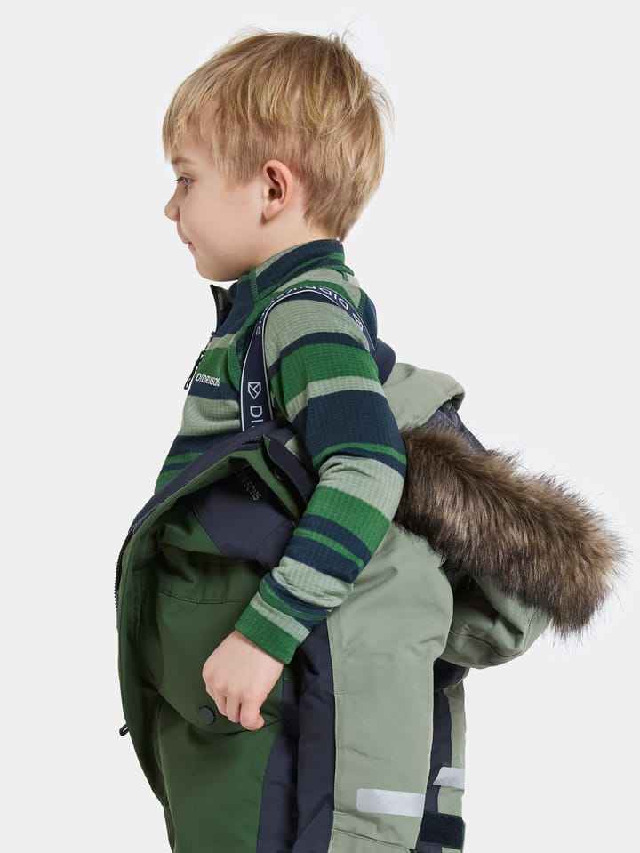 Didriksons Kids' Bjärven Coverall 4 Light Moss Didriksons