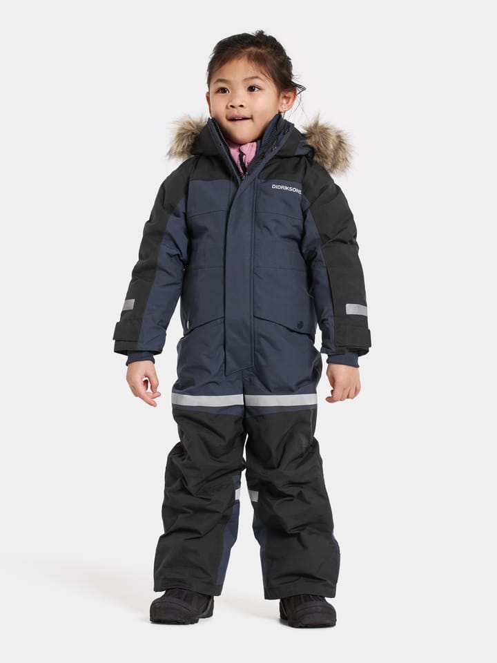Didriksons Kids' Bjärven Coverall Navy Didriksons
