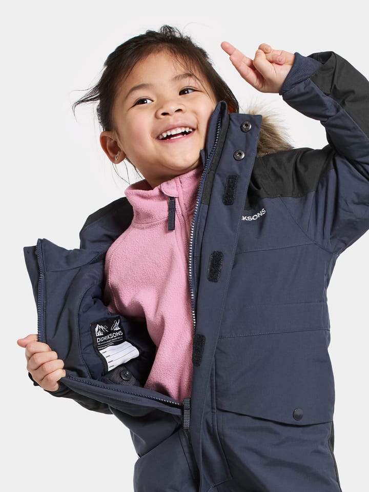 Didriksons Kids' Bjärven Coverall Navy Didriksons