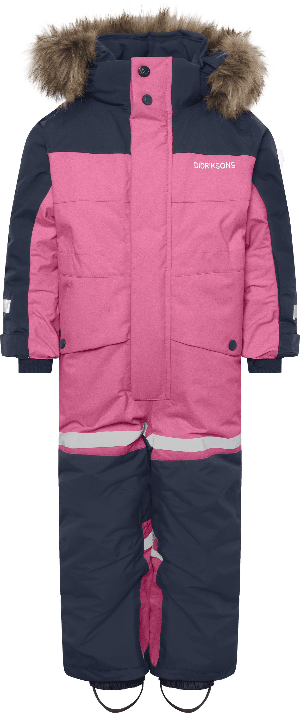Didriksons Kids' Bjärven Coverall Heather Pink