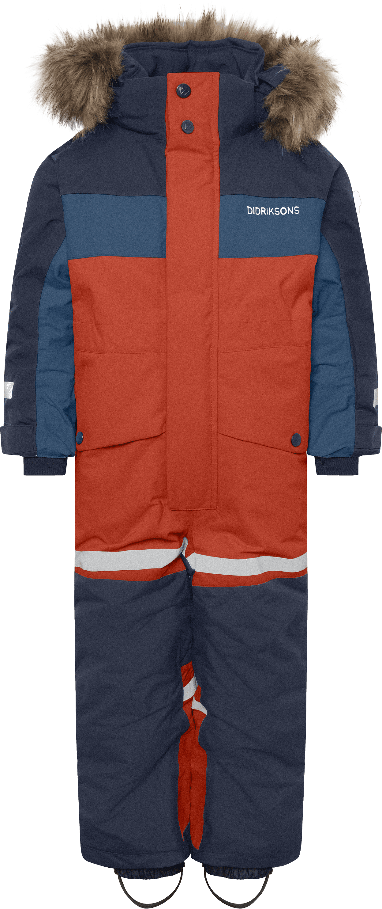Didriksons Kids' Bjärven Coverall Rust