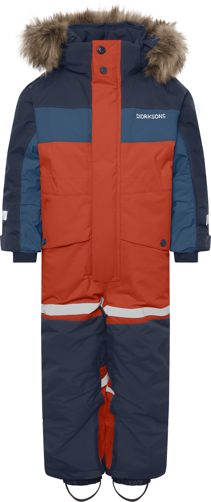 Didriksons Kids' Bjärven Coverall Rust Didriksons
