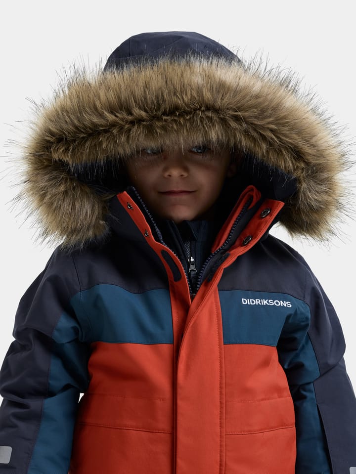 Didriksons Kids' Bjärven Coverall Rust Didriksons