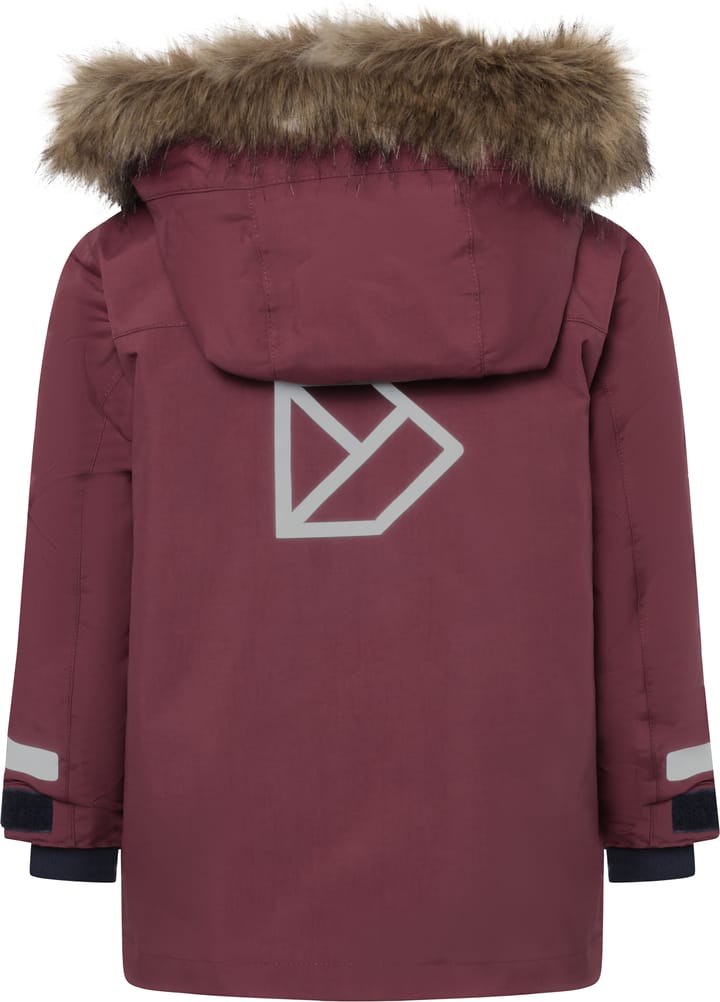Didriksons Kids' Bjärven Parka 4 Anemon Red Didriksons