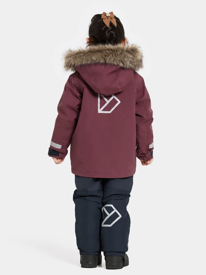 Didriksons Kids' Bjärven Parka 4 Anemon Red Didriksons