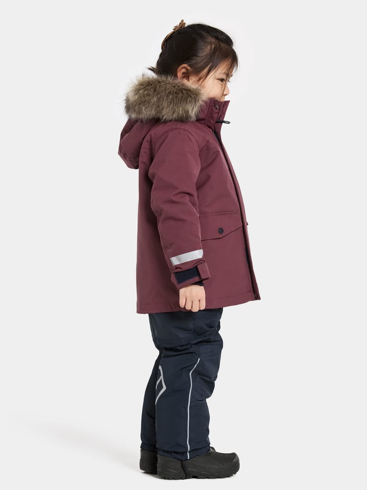 Didriksons Kids' Bjärven Parka 4 Anemon Red Didriksons