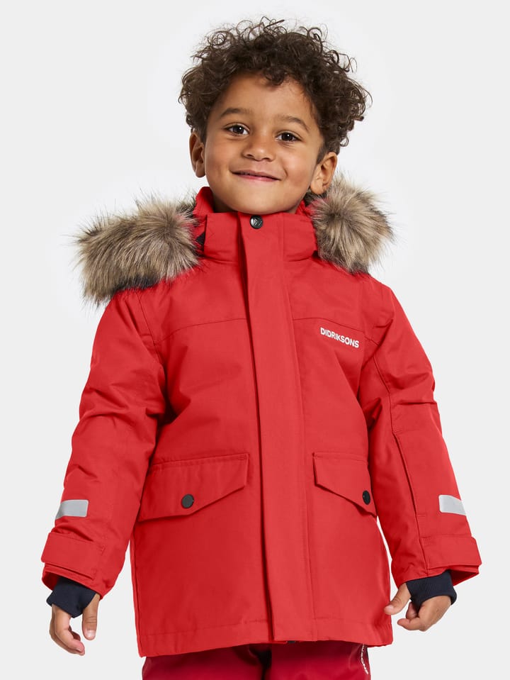 Didriksons Kids' Bjärven Parka 4 Pomme Red Didriksons Didriksons Kids' Bjärven Parka 4 Pomme Red Didriksons