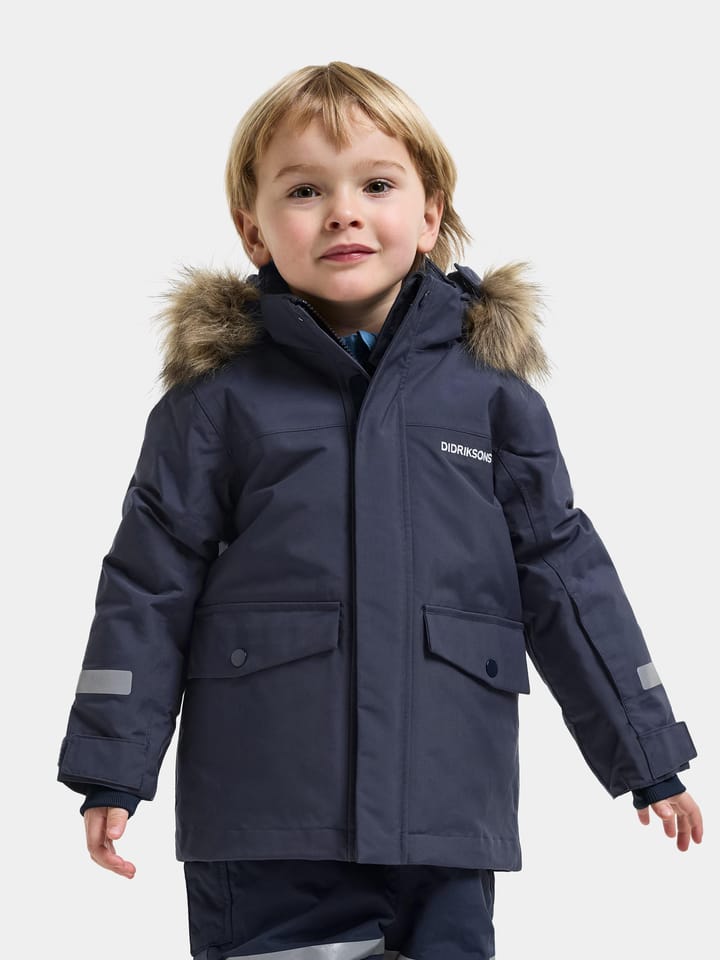 Didriksons Kids' Bjärven Parka Navy Didriksons