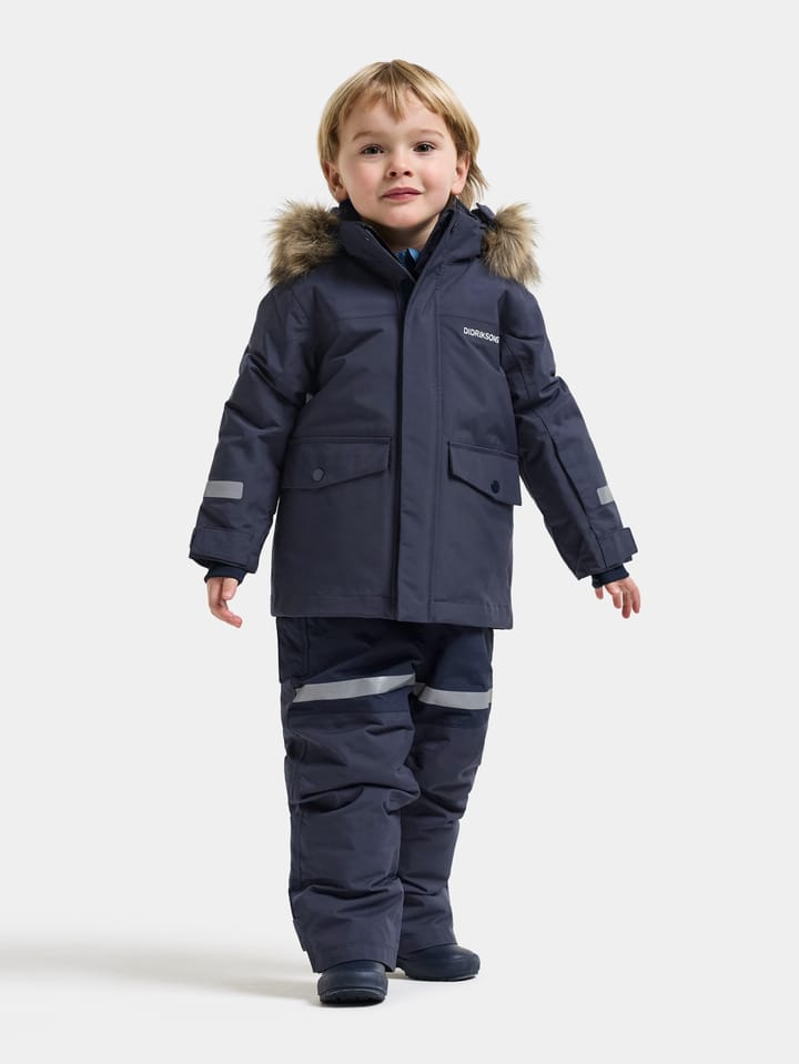 Didriksons Kids' Bjärven Parka Navy Didriksons