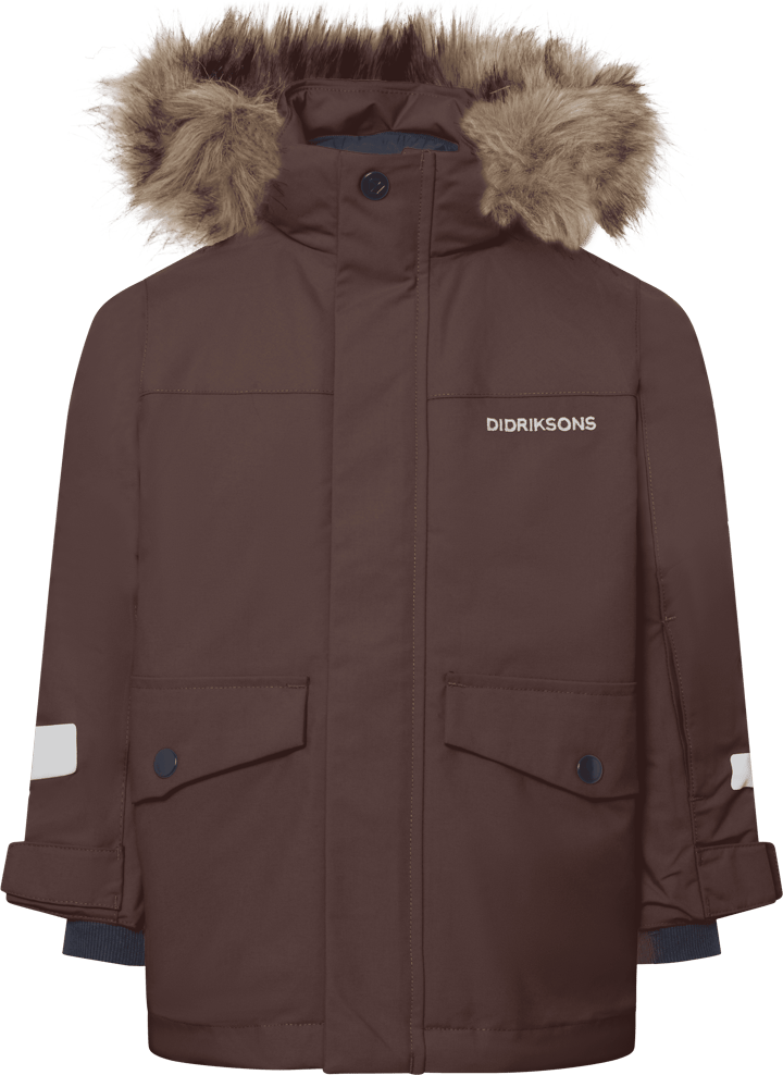 Didriksons Kids' Bjärven Parka Shadow Brown Didriksons