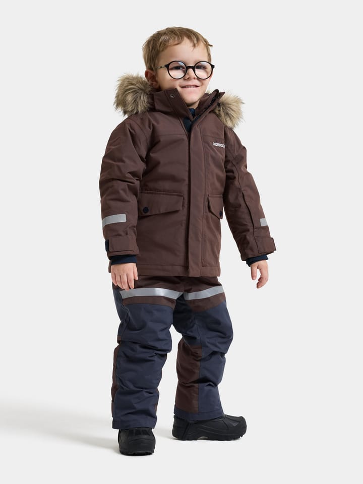 Didriksons Kids' Bjärven Parka Shadow Brown Didriksons