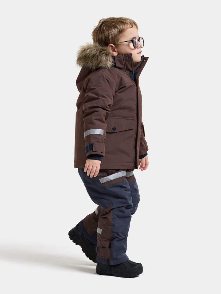 Didriksons Kids' Bjärven Parka Shadow Brown Didriksons