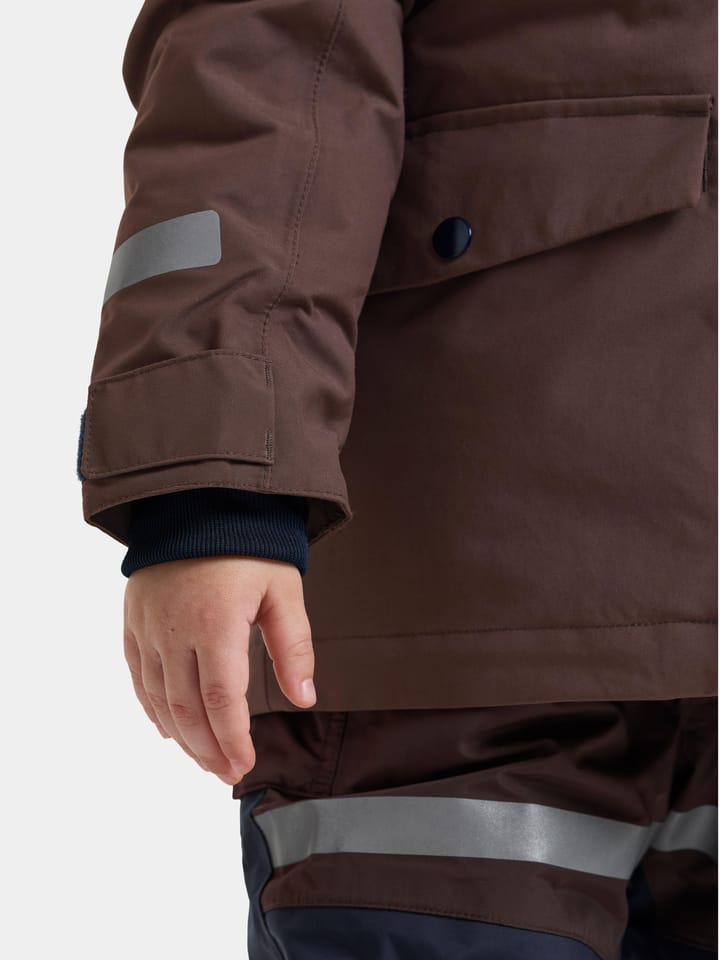 Didriksons Kids' Bjärven Parka Shadow Brown Didriksons