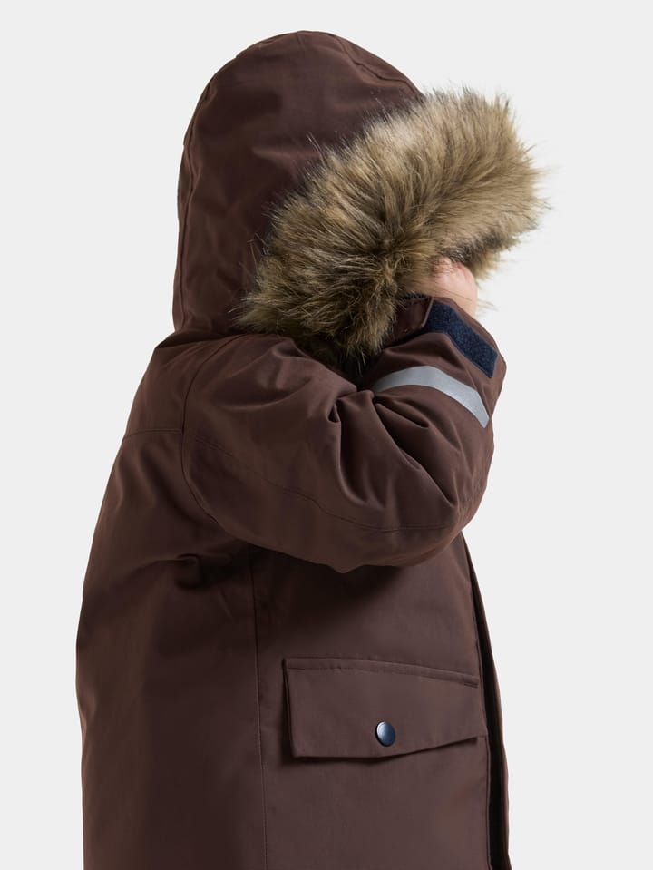Didriksons Kids' Bjärven Parka Shadow Brown Didriksons