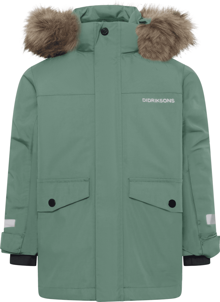 Didriksons Kids' Bjärven Parka Dark Moss Didriksons