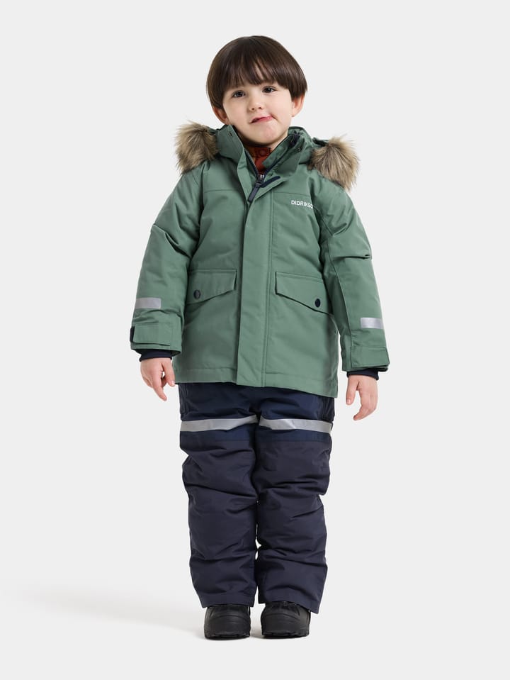 Didriksons Kids' Bjärven Parka Dark Moss Didriksons