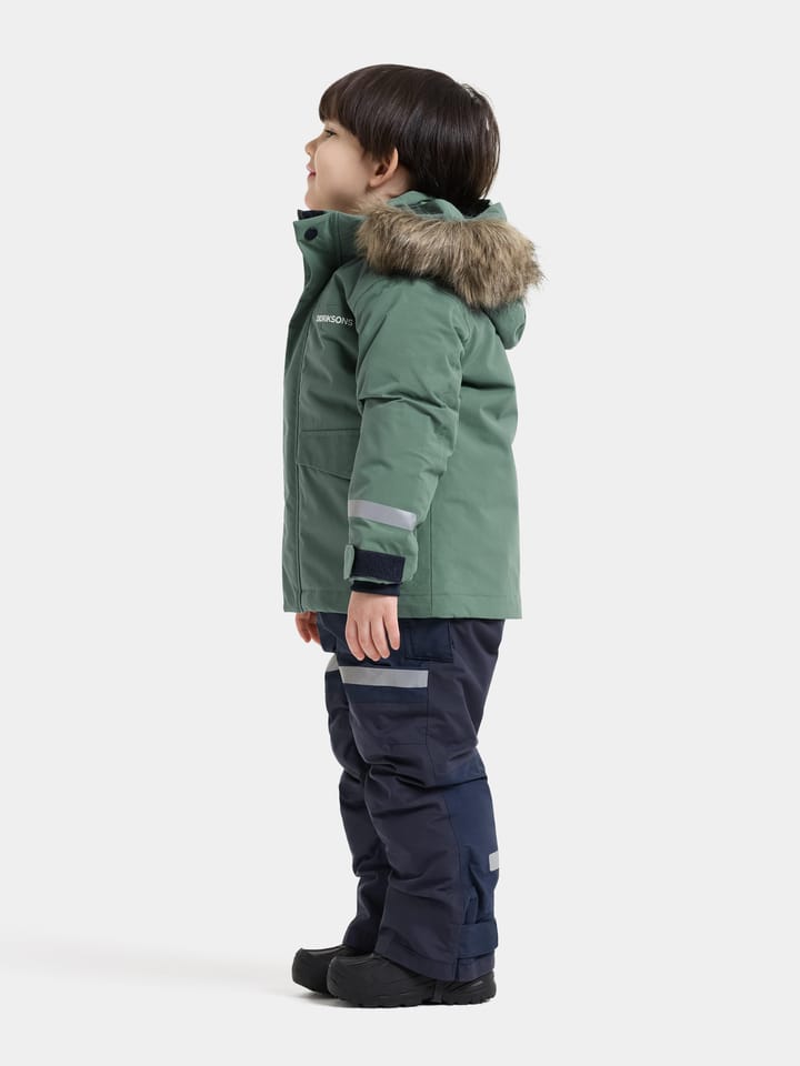 Didriksons Kids' Bjärven Parka Dark Moss Didriksons
