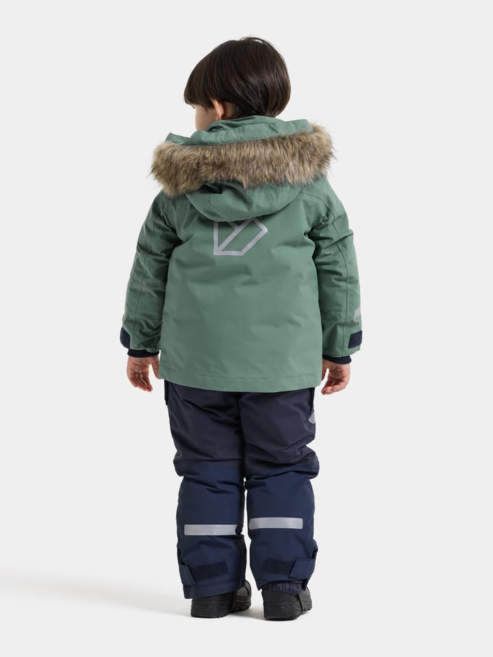 Didriksons Kids' Bjärven Parka Dark Moss Didriksons