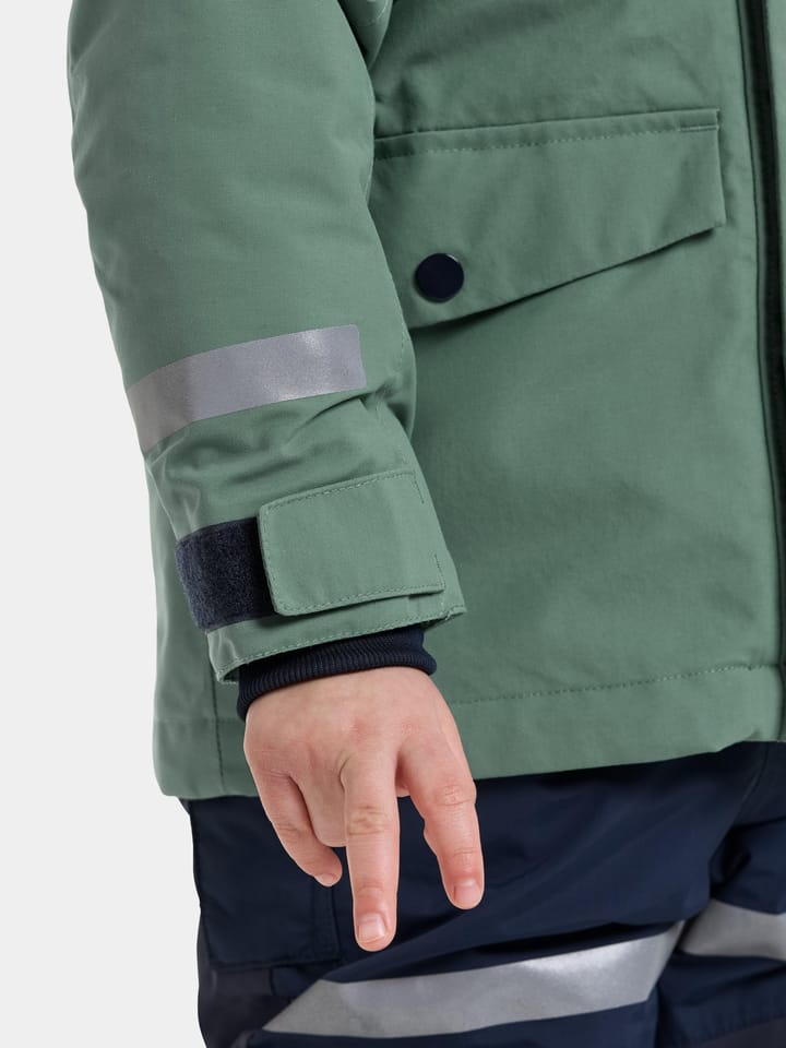 Didriksons Kids' Bjärven Parka Dark Moss Didriksons