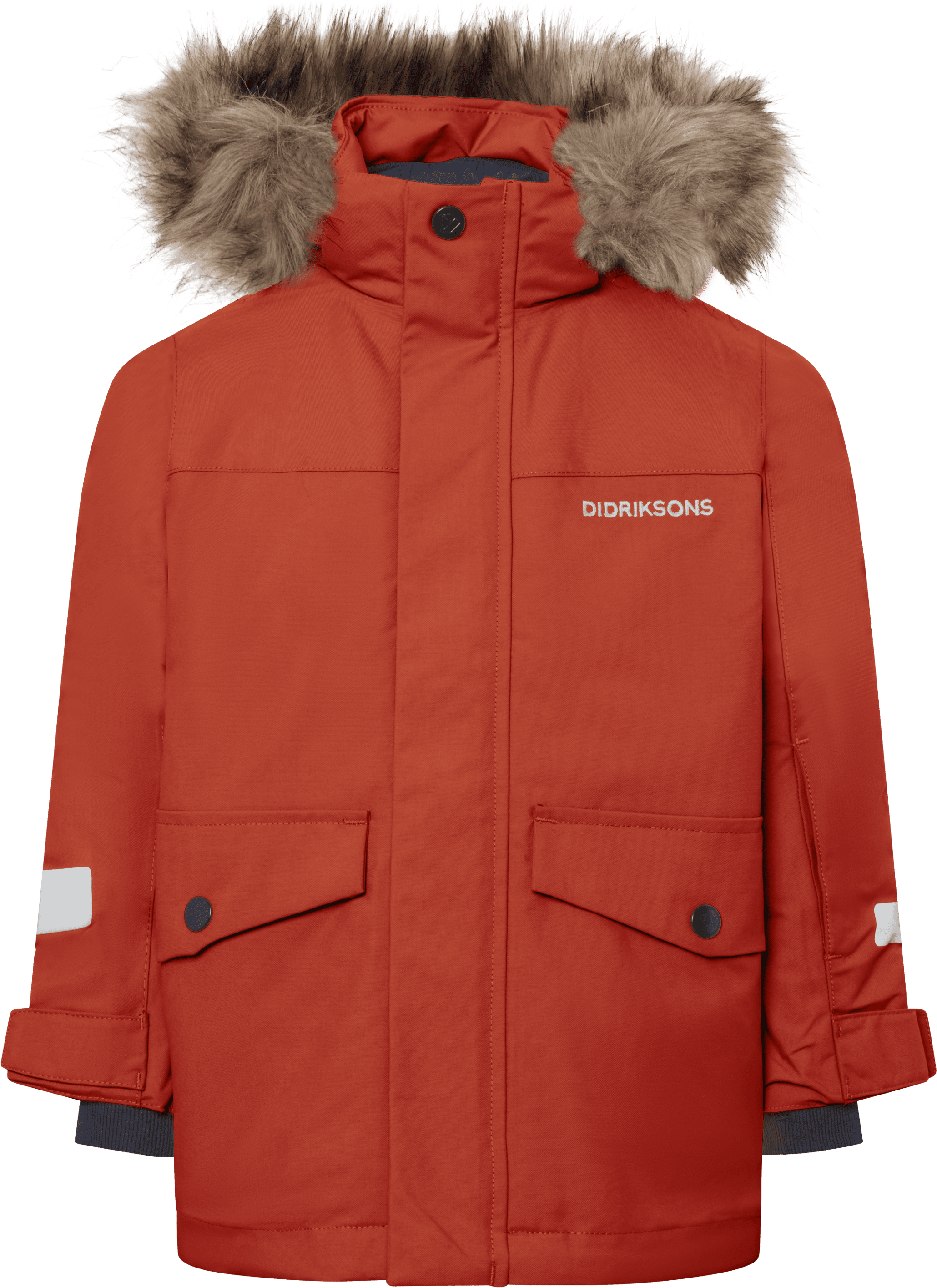 Didriksons Kids' Bjärven Parka Rust