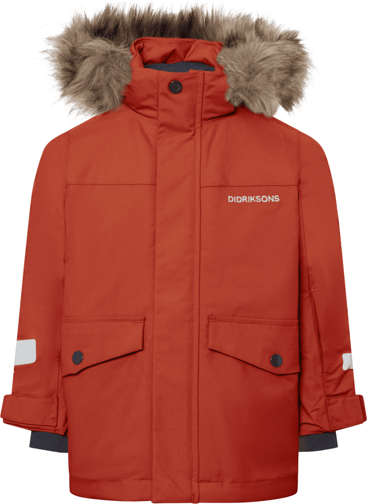 Didriksons Kids' Bjärven Parka Rust Didriksons