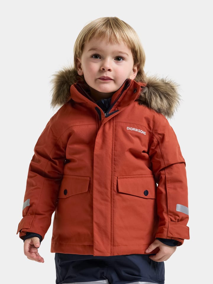 Didriksons Kids' Bjärven Parka Rust Didriksons