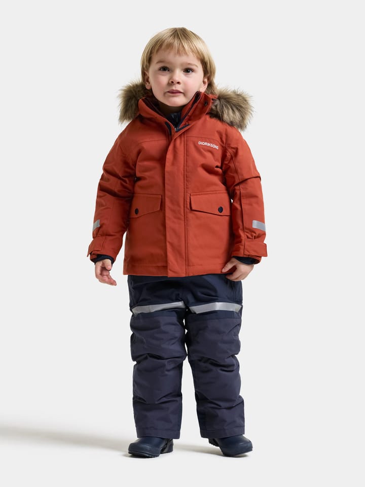 Didriksons Kids' Bjärven Parka Rust Didriksons