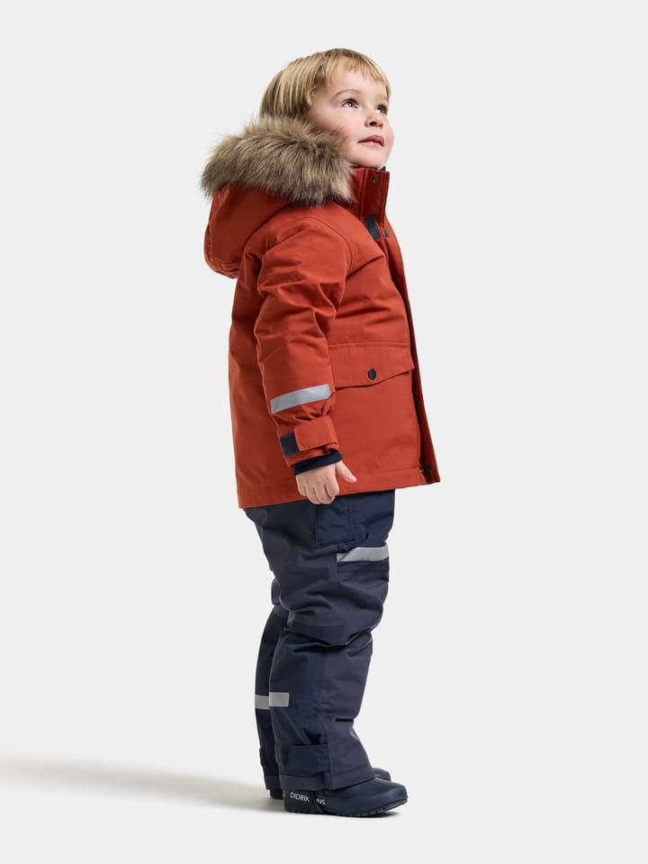 Didriksons Kids' Bjärven Parka Rust Didriksons