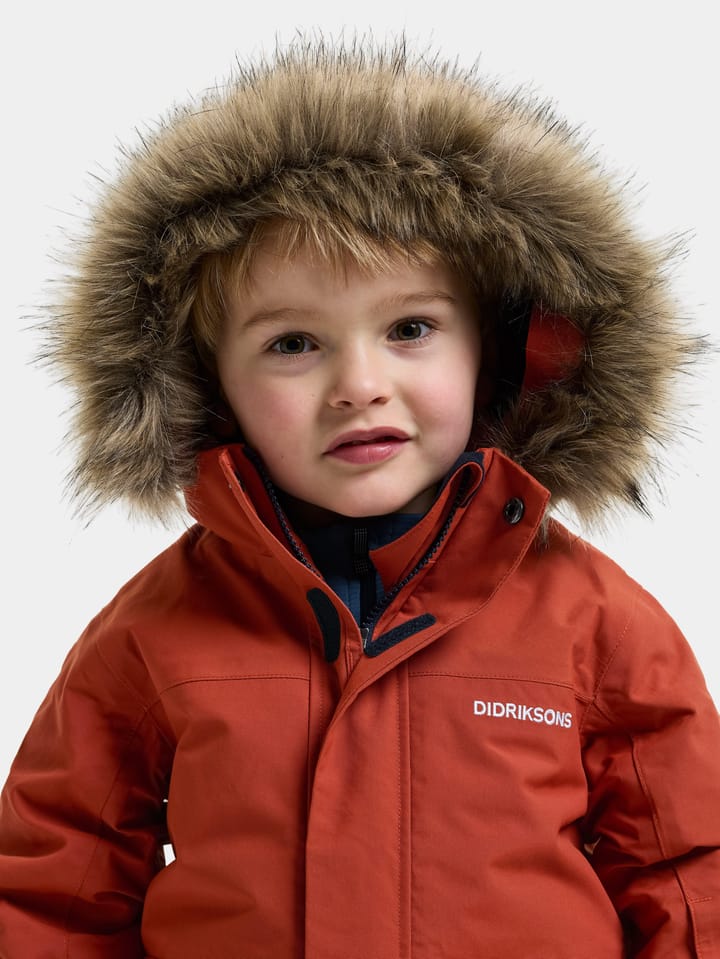 Didriksons Kids' Bjärven Parka Rust Didriksons