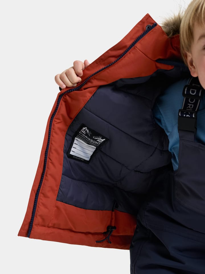 Didriksons Kids' Bjärven Parka Rust Didriksons