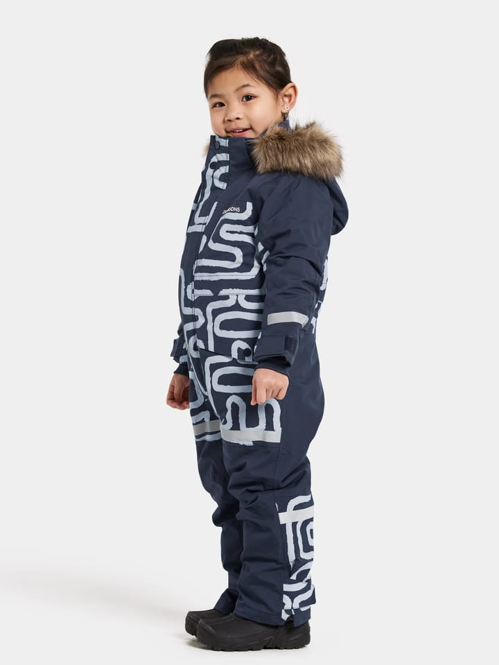 Didriksons Kids' Bjärven Printed Coverall 2 Path S Blue Didriksons Didriksons Kids' Bjärven Printed Coverall 2 Path S Blue Didriksons