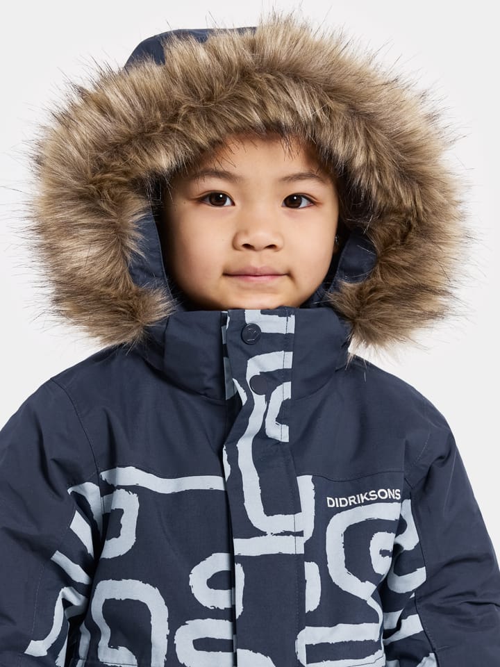 Didriksons Kids' Bjärven Printed Coverall 2 Path S Blue Didriksons Didriksons Kids' Bjärven Printed Coverall 2 Path S Blue Didriksons