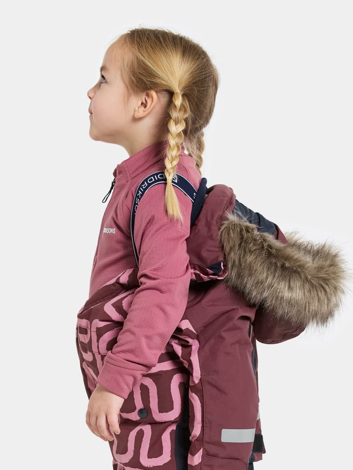 Didriksons Kids' Bjärven Printed Coverall 2 Path S Pink Didriksons Didriksons Kids' Bjärven Printed Coverall 2 Path S Pink Didriksons