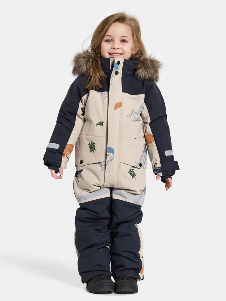 Didriksons Kids' Bjärven SE Coverall 2 Winter Ocean Multi Reflex Didriksons Didriksons Kids' Bjärven SE Coverall 2 Winter Ocean Multi Reflex Didriksons