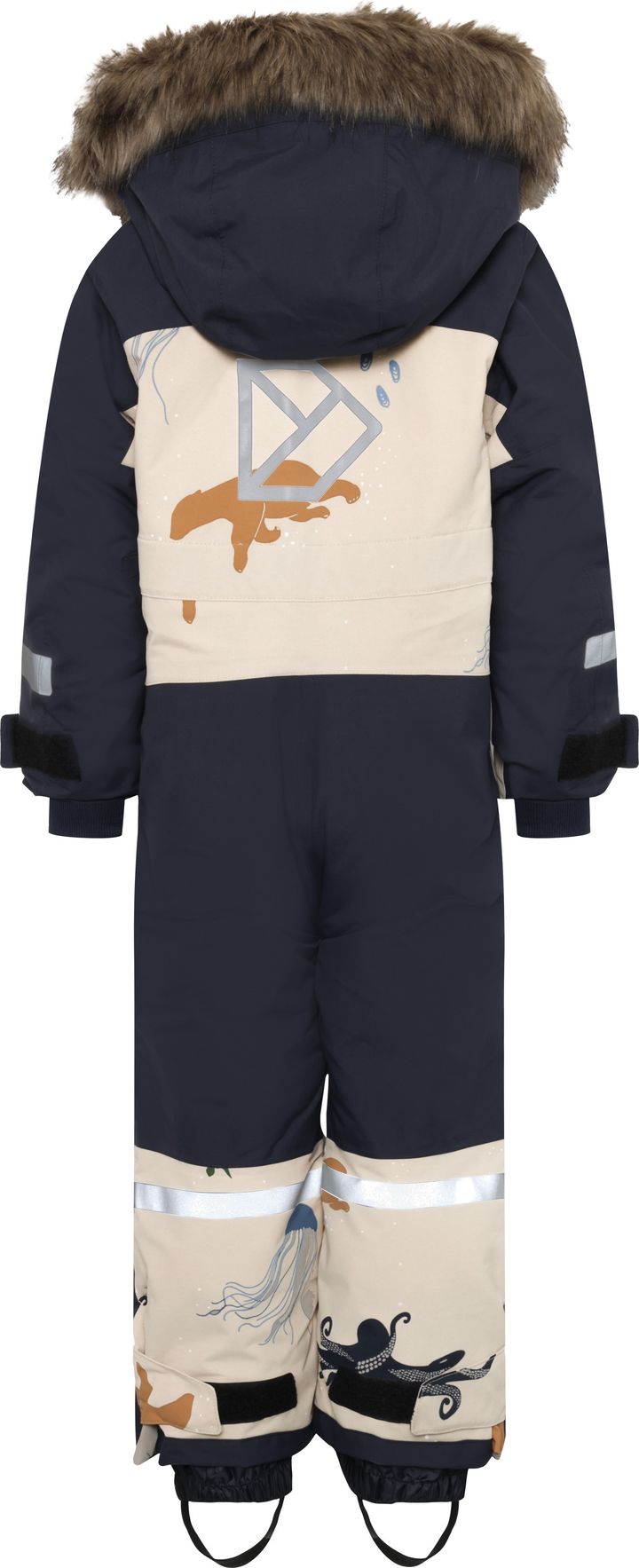 Didriksons Kids' Bjärven SE Coverall 2 Winter Ocean Multi Reflex Didriksons Didriksons Kids' Bjärven SE Coverall 2 Winter Ocean Multi Reflex Didriksons