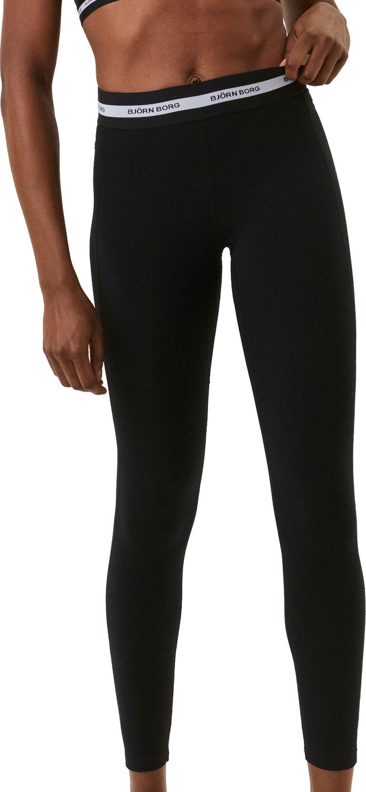 Björn Borg Women's Borg Regular Rib Tights Black Beauty Björn Borg