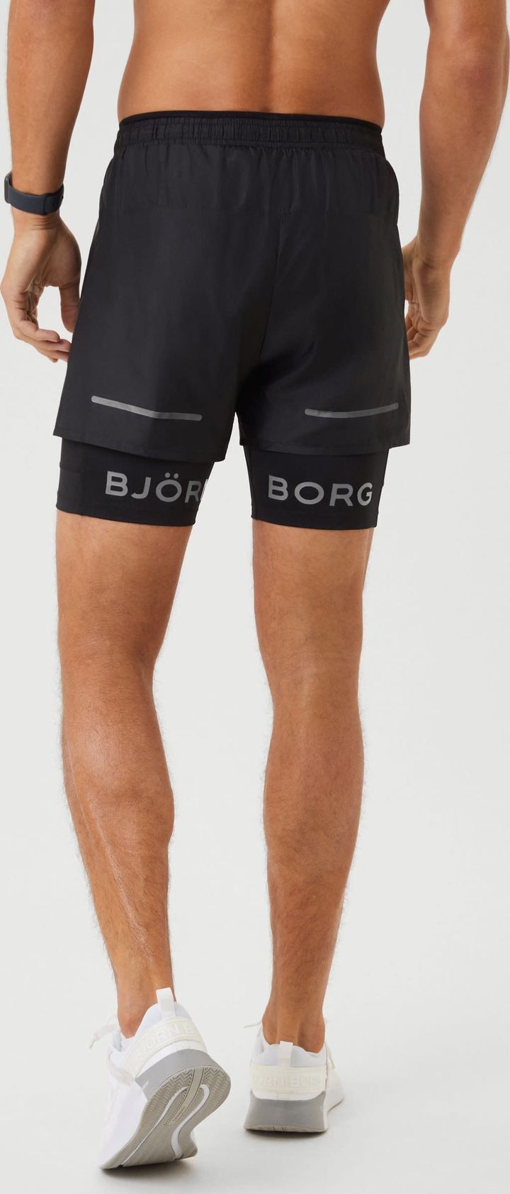 Björn Borg Borg Running Shorts 2 In 1 Black Beauty Björn Borg