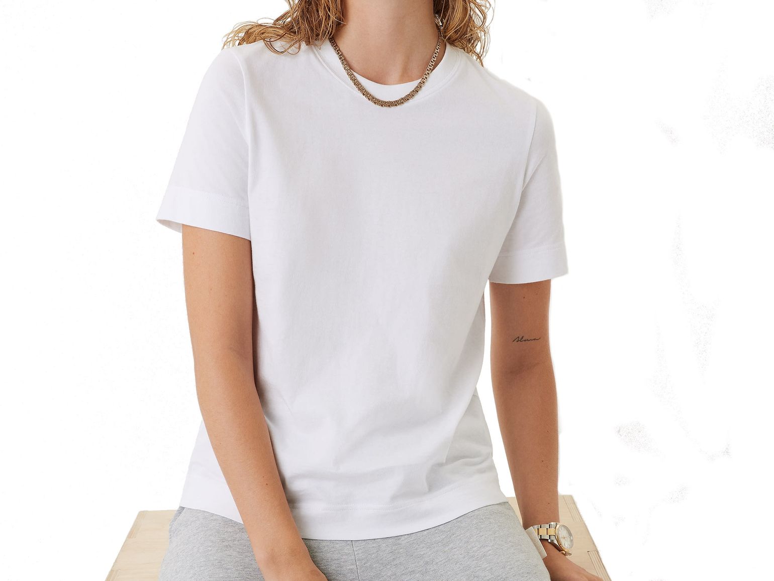 Women's Centre T-Shirt Brilliant White