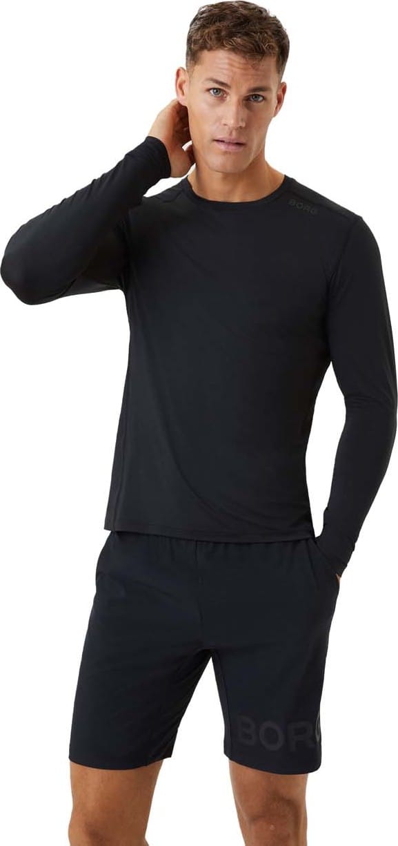 Men's Borg Long Sleeve Tech T-Shirt Black Beauty Björn Borg