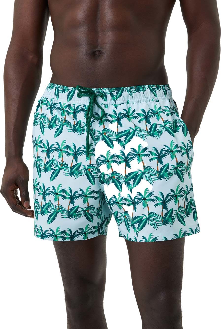 Men's Borg Print Swim Shorts Palmy