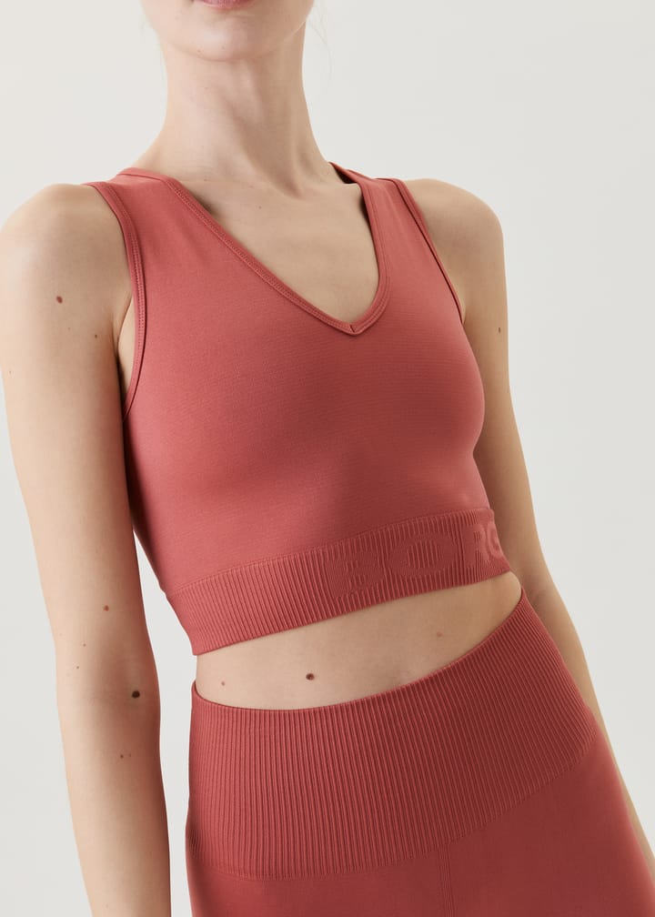 Björn Borg Women's Sthlm Seamless Light Crop Top Dusty Cedar Björn Borg